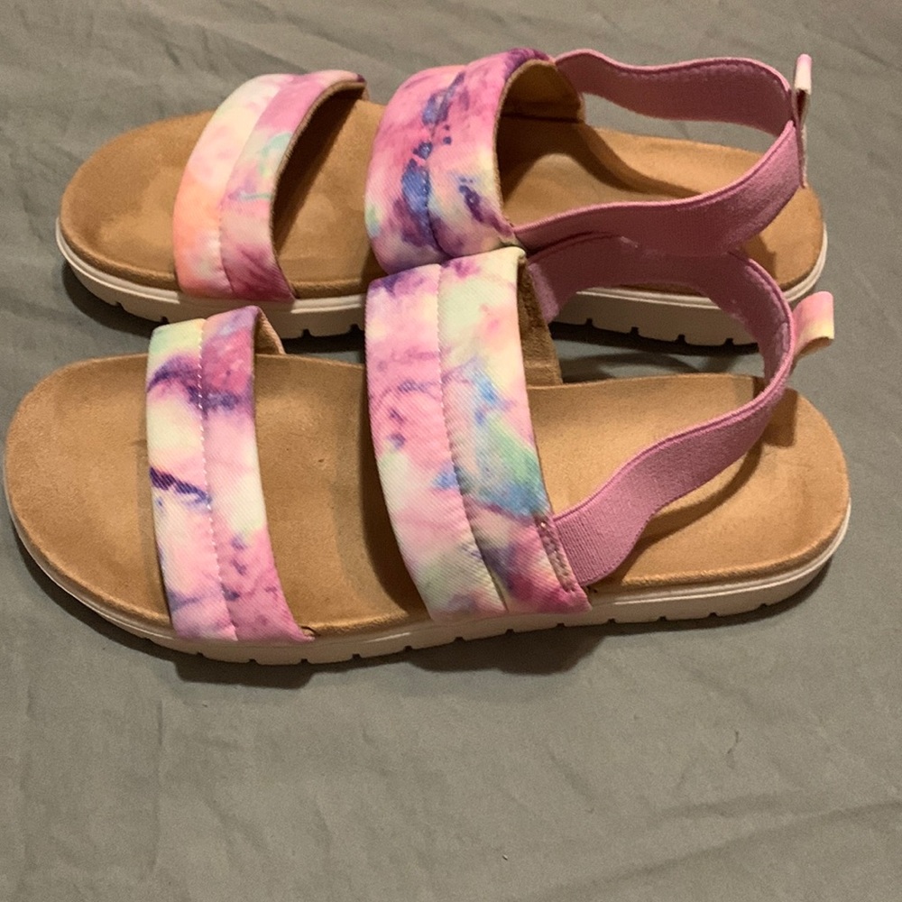 Tie dye sandals